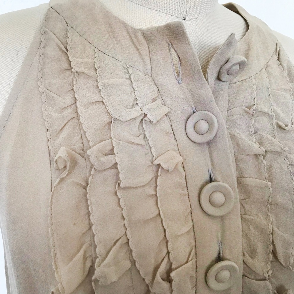 PARAMETER - Halter Ruffle Front Blouses - Picture 4 of 4